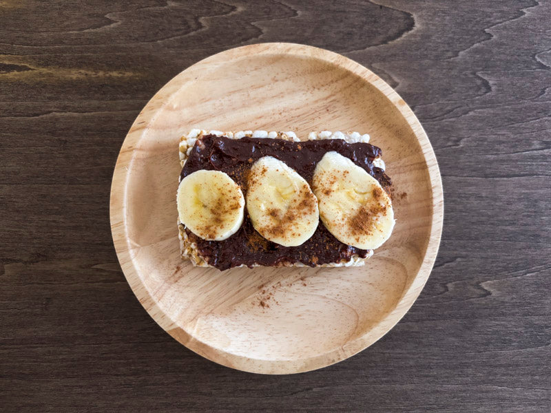 ポンセンのチョコ麹とバナナのせ