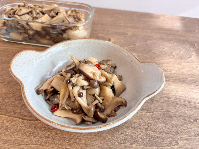 4種きのこのペペロンチーノ